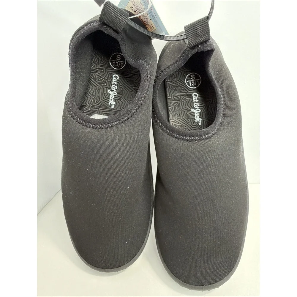 Kids' Grover Slip-On Water Shoes Cat & Jack Black S: Breathable Upper Size 13/1
